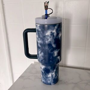 STANLEY similar 40oz Tumbler - Blue tie dye